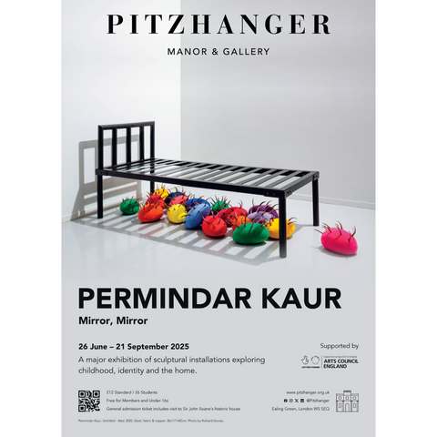 'Permindar Kaur: Mirror, Mirror' A3 Exhibition Poster