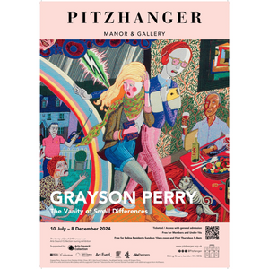 'Grayson Perry: the Vanity of Small Differences' A3 exhibition poster