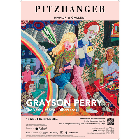 'Grayson Perry: the Vanity of Small Differences' A3 exhibition poster