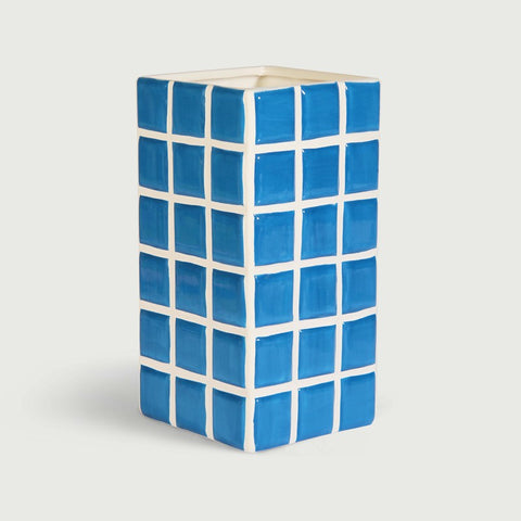 Blue Tile Vase